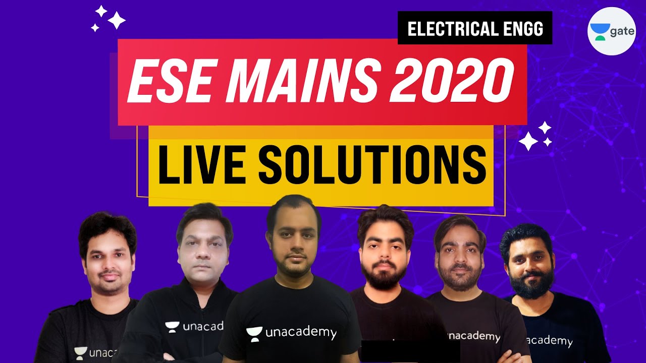 ESE/IES Mains 2020 | Live Solutions | 25th Oct at 10 am