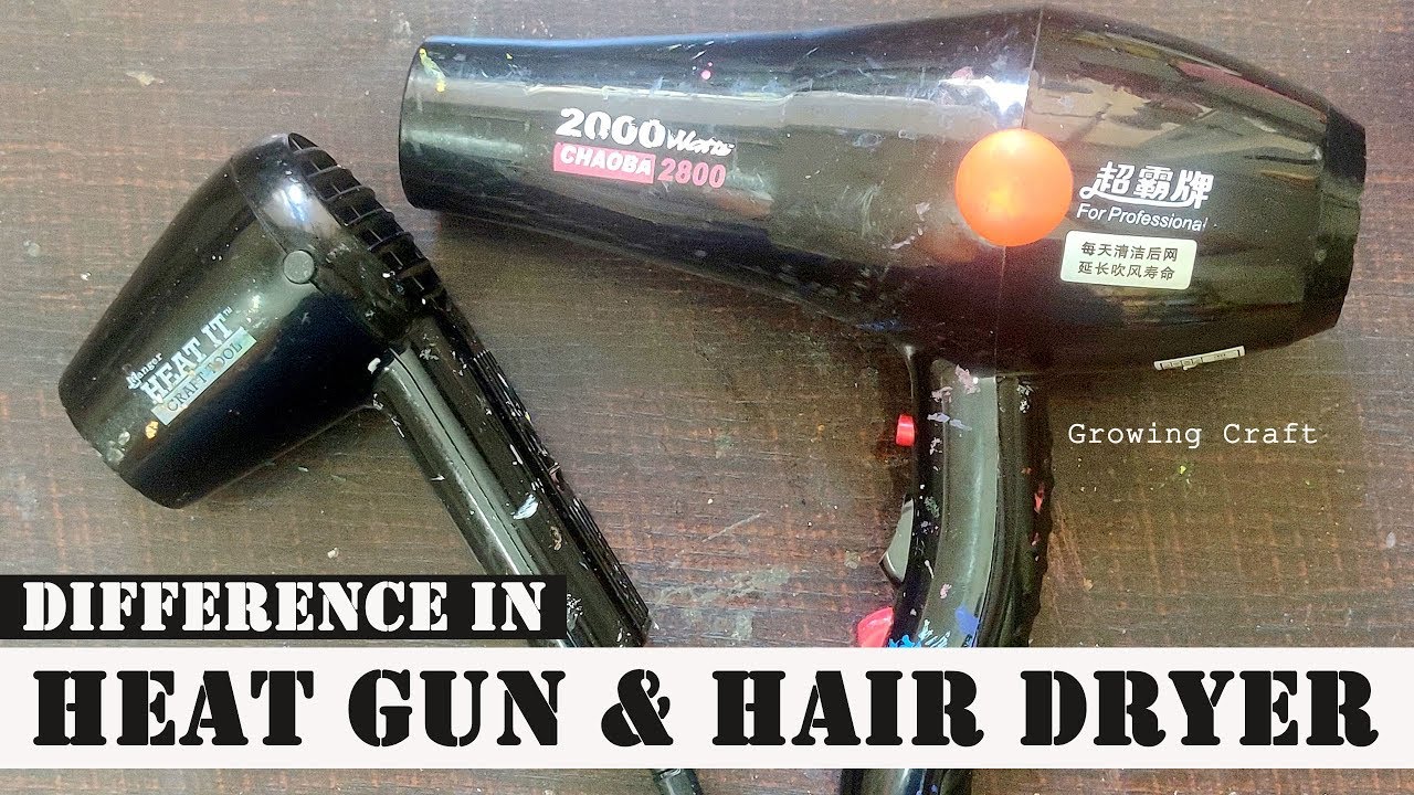 359. Difference in HEAT GUN TOOL and hair dryer (Blow dryer)
