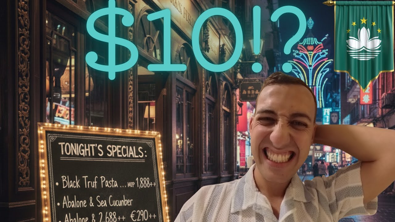 CAN I SURVIVE 24 HOURS IN MACAU ON A $10 BUDGET!?🇲🇴
