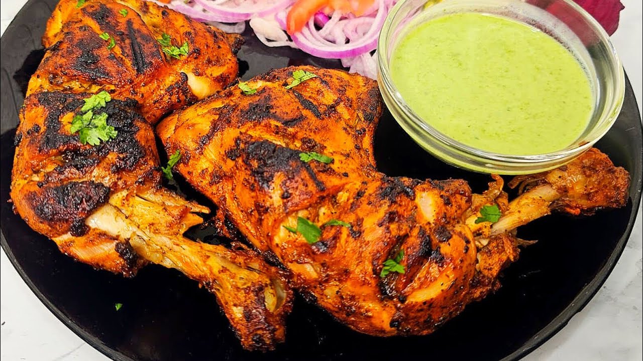 Perfect Tandoori Chicken Recipe (Without Oven | Restaurant Style Tandoori Chicken