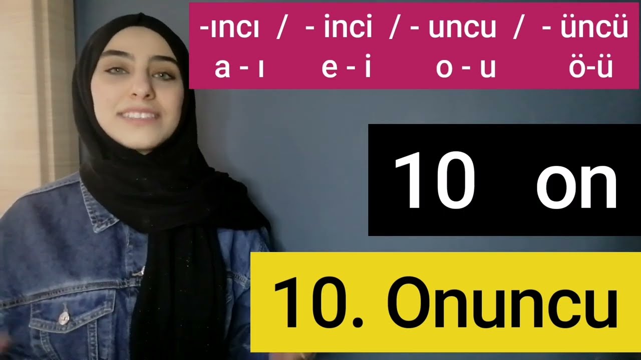 تعلّم اللغة التركية ببساطة | الأعداد الترتيبية | منهاج التومر الدرس الرابع عشر