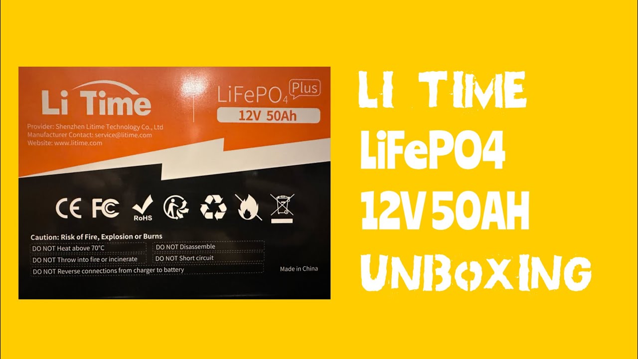 Li Time 12V 50AH LiFePO4 Lithium Battery Unboxing #litime #litimepower #litimeLiFePO4