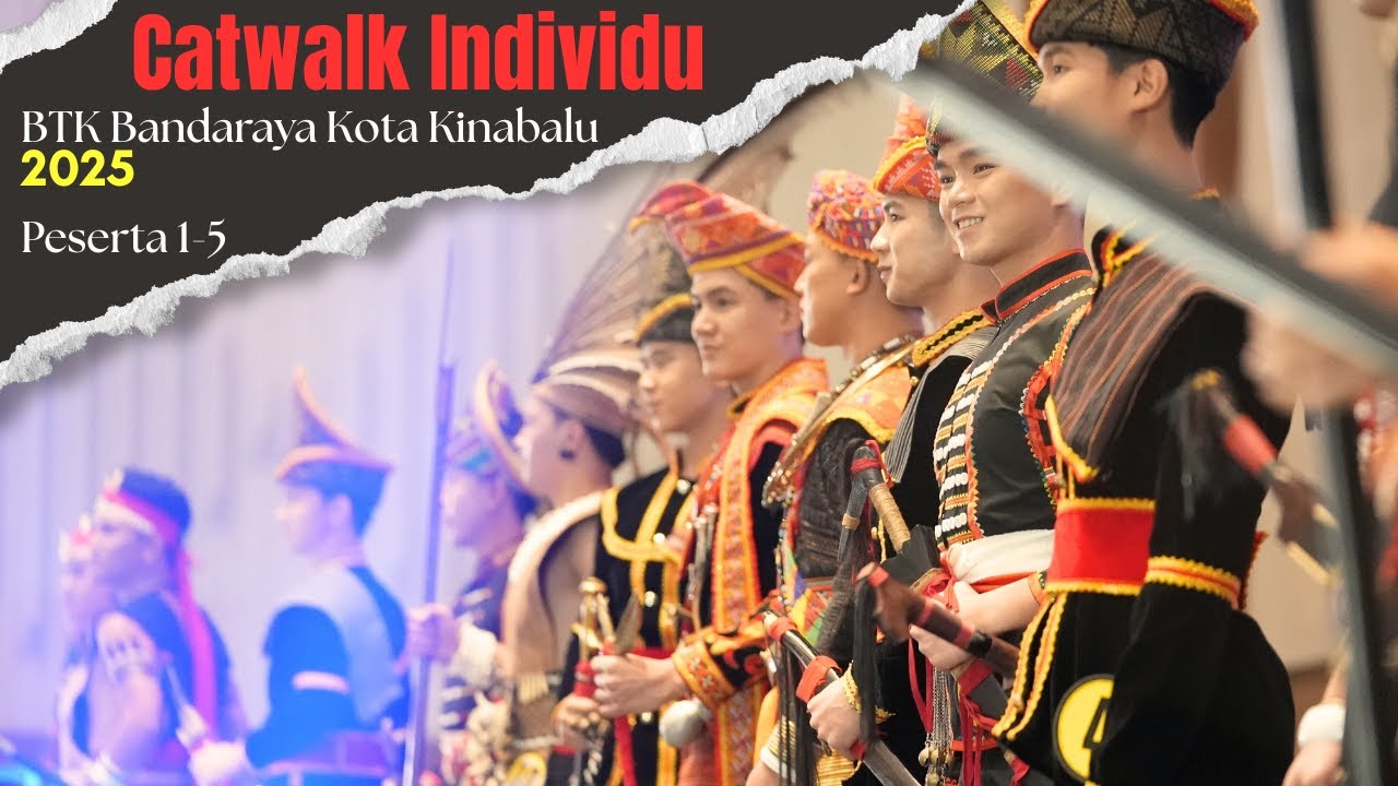 Catwalk 1-5 daripada 15 Peserta BTK Bandaraya Kota Kinabalu || Mister Kaamatan 2025 (Part 1)