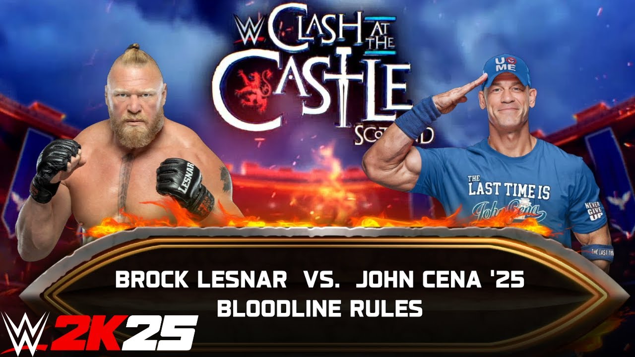 John Cena vs Brock Lesnar | Bloodline Rules Match | WWE 2K25 | Hindi |