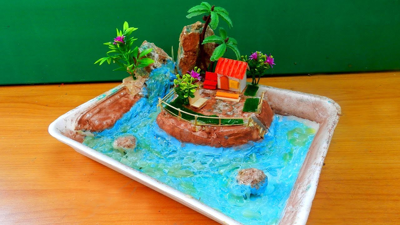 How To Make A Miniature Island In Ocean Zen Garden #15 | Easy Fun Crafts