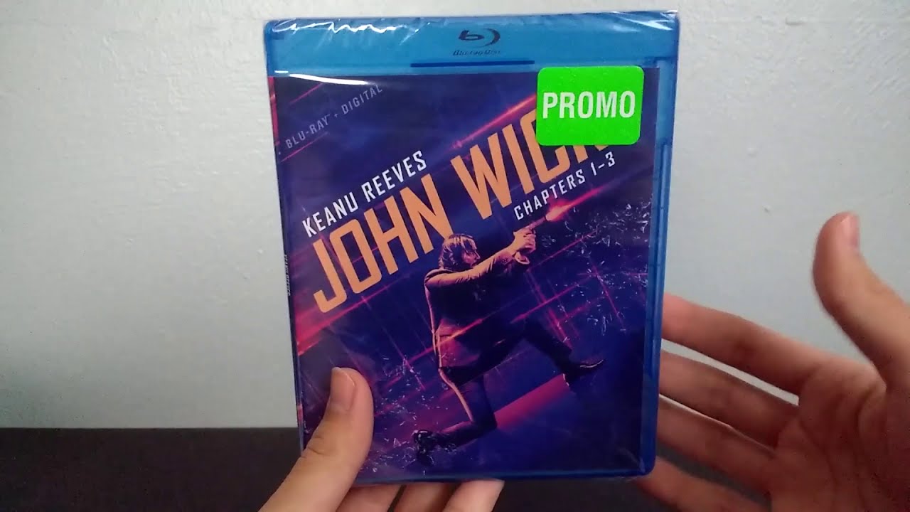 John Wick Chapters 1-3 Blu-ray Collection Unboxing (One Shot)