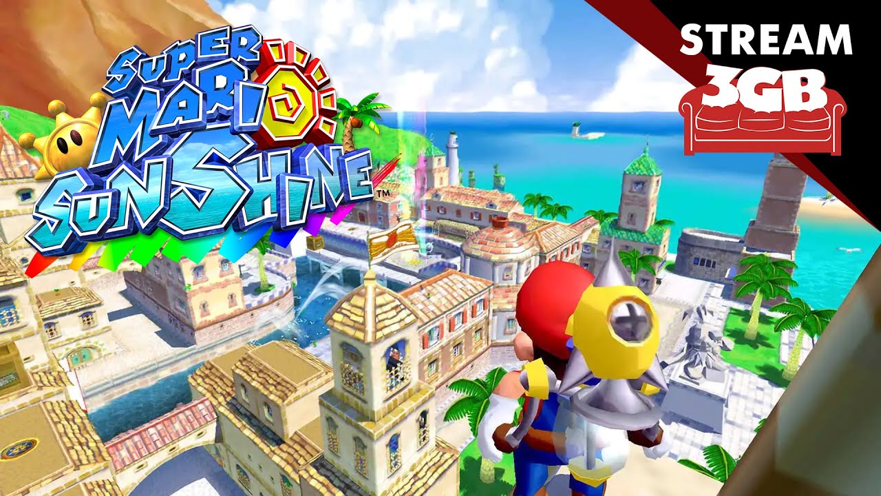 Gordeando con Super Mario Sunshine - ¡Vamos a la playa! | 3GB