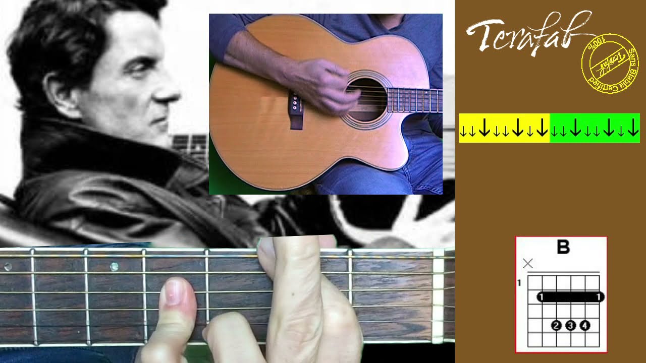 C'est &eacute;crit - Francis Cabrel [Tuto guitare Terafab]