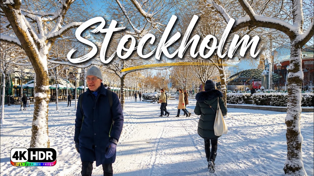 Stockholm after snowfall ❄️ Walking Tour in 4K HDR | Discover Sweden&rsquo;s Winter Beauty