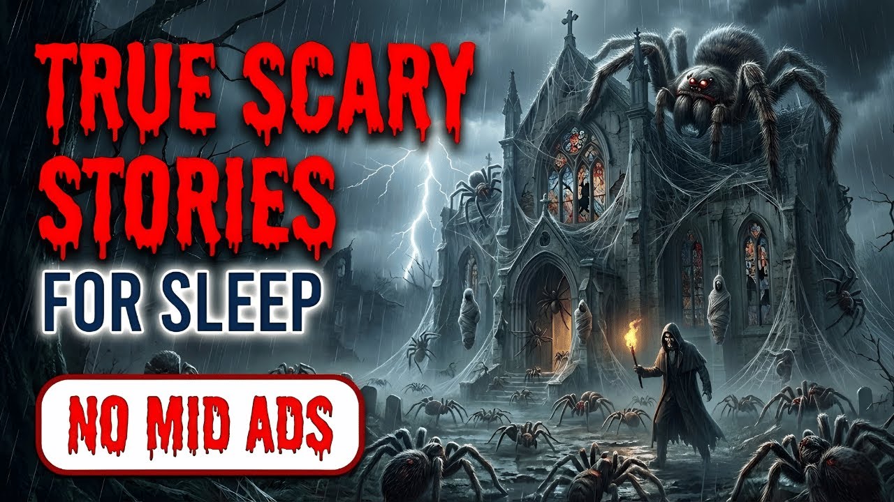 🛑 NO MID ADS 🛑 3+ HOURS of TRUE Scary Stories for Sleep | Gentle Rain | Black Screen | Vol.67