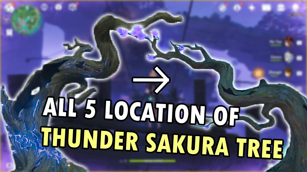All 5 Locations of Thunder Sakura - Sakura Arborism World Quest