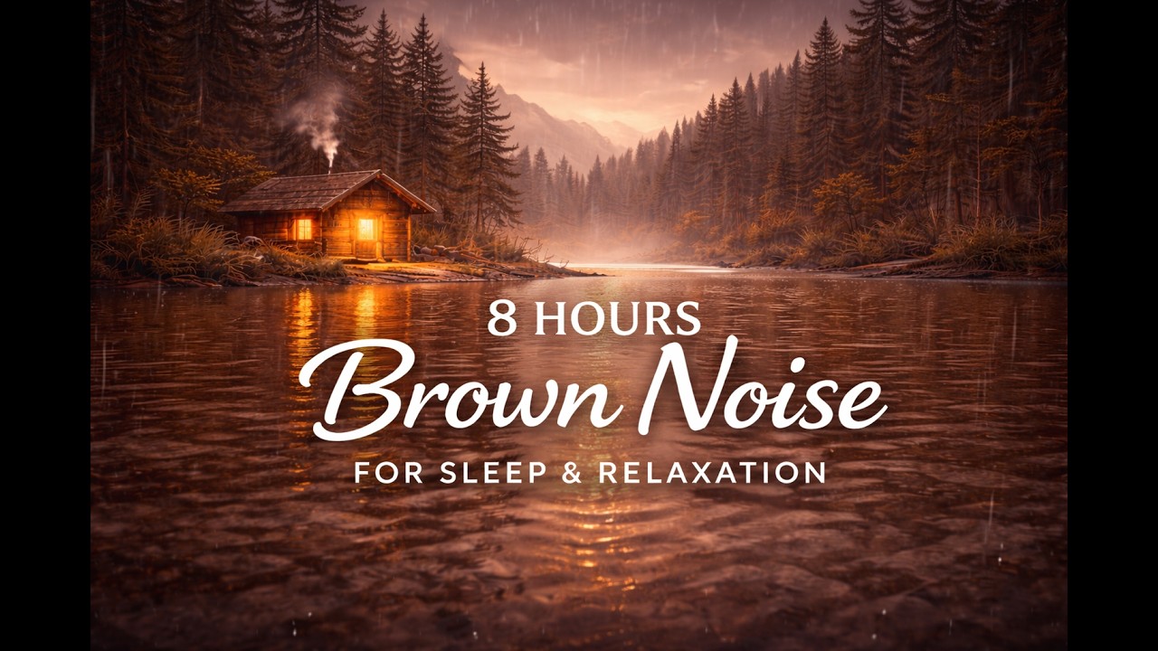8 Hours Brown Noise for Deep Sleep | Powerful Low Frequency Sound | StillNoise Studio