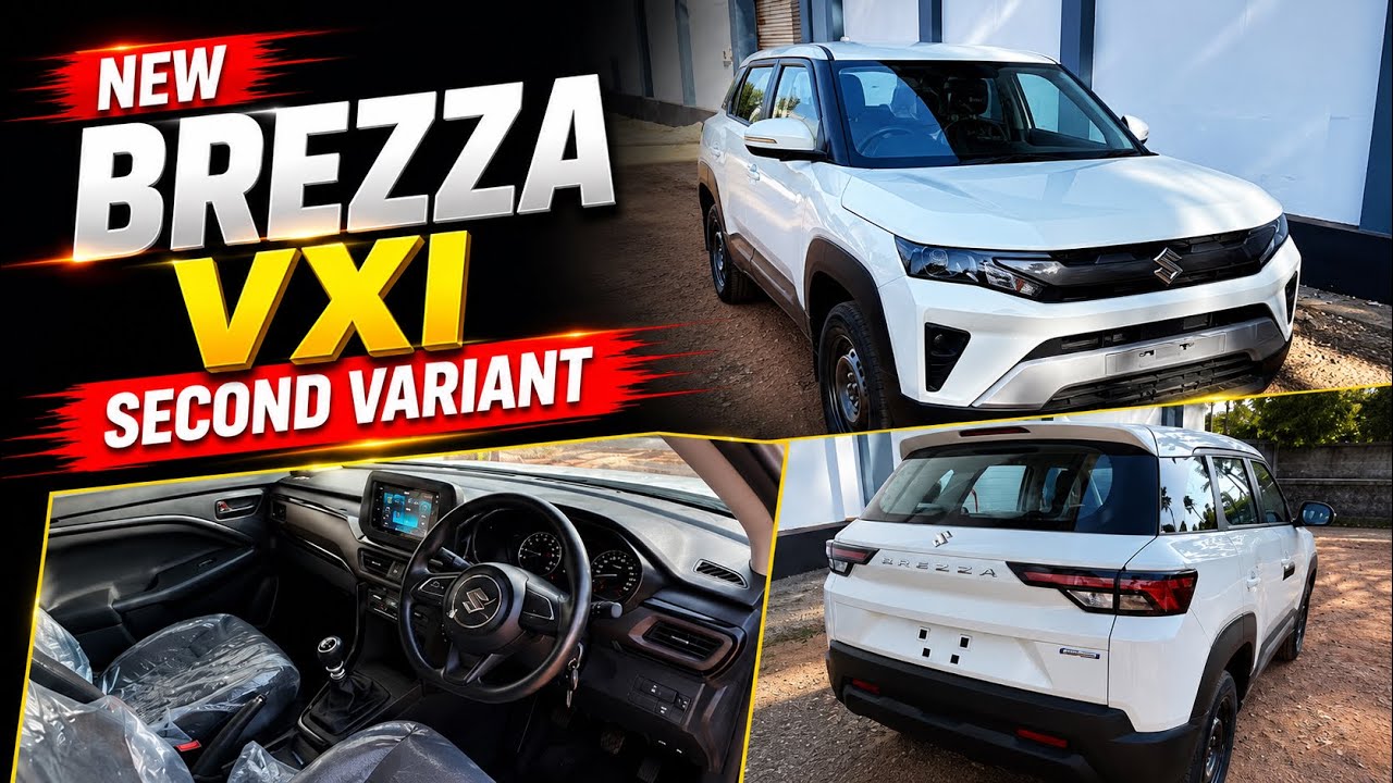 NEW BREZZA VXI SECOND VARIANT DETAILED MALAYALAM REVIEW - ONROAD PRICE - FEATURES