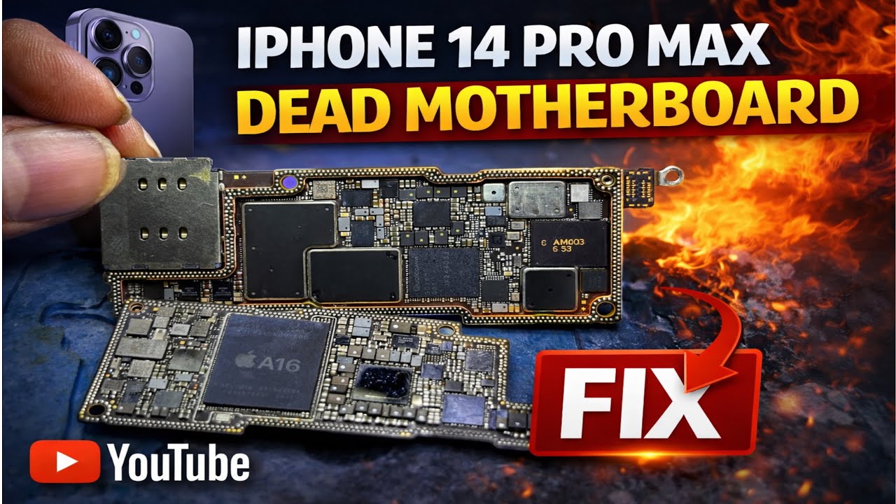 IPHONE 14 PRO MAX  DEAD MOTHERBOARD FIX 😱 #iphone14promax #trending #motherboard #iphonerepair #goa 
