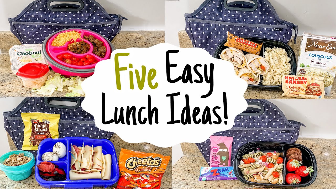5 BEST Cold Lunchbox Ideas | Easy No-Heat Recipes for Work & Back to School