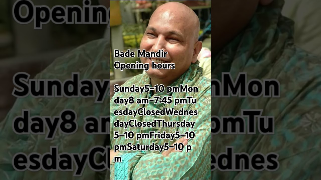 Bade Mandir timings✨ #gurujiblessings #blessingsalwaysguruji #guruji #shukranaguruji #bademandir