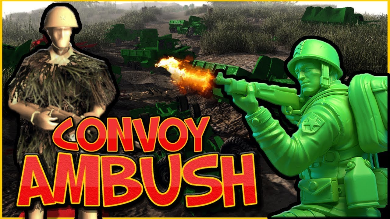 GUERRILLA CONVOY AMBUSH  ! Army men of War