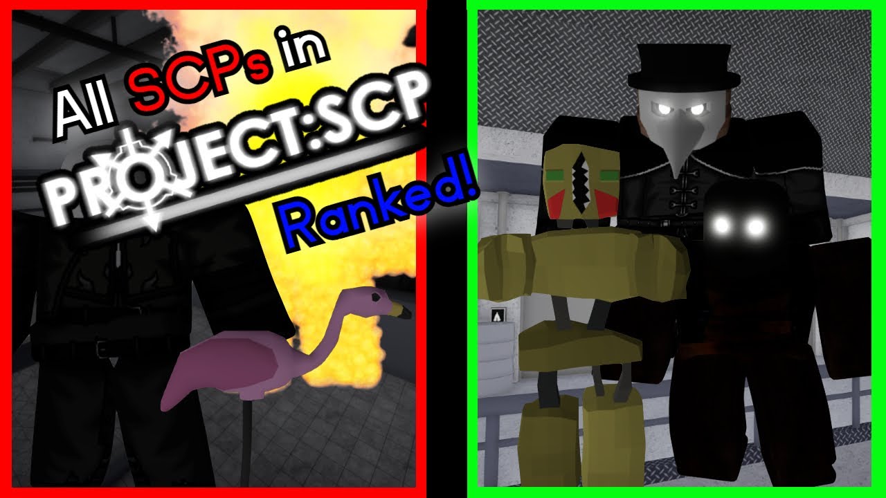 All SCPs in Project: SCP Ranked!