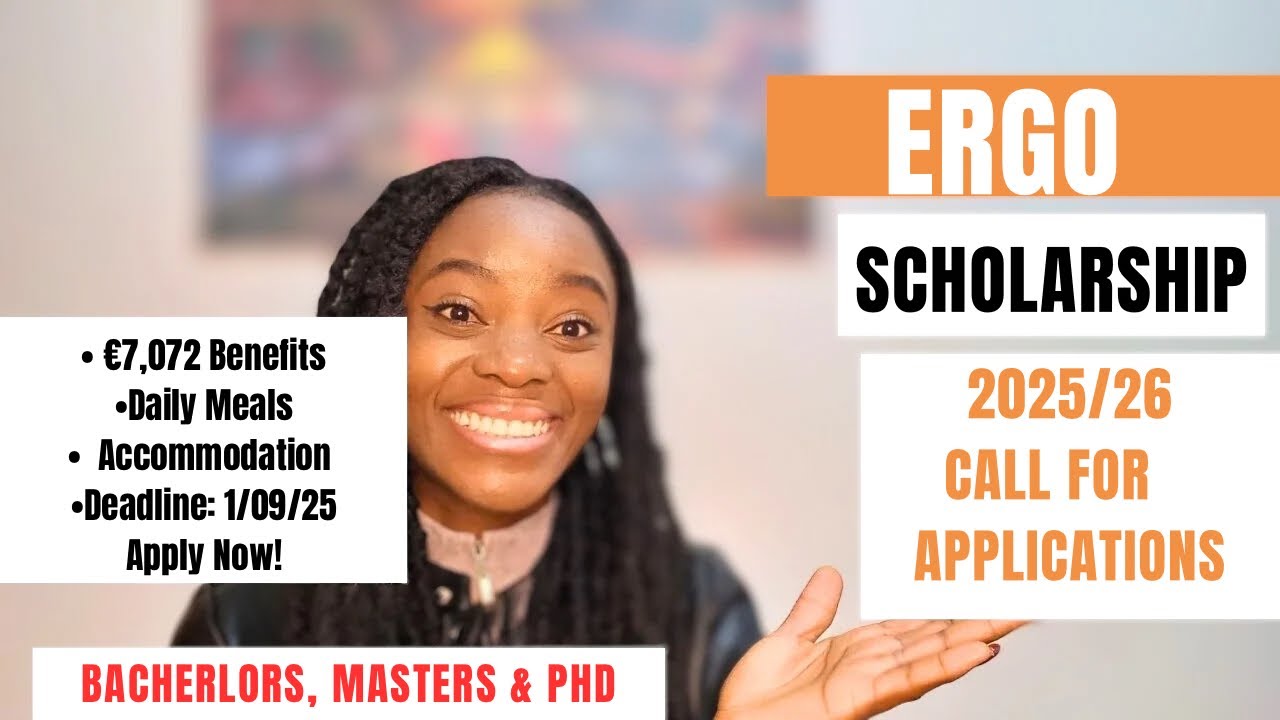 ERGO SCHOLARSHIP 2025/26 CALL FOR APPLICATIONS | FULLY FUNDED SCHOLARSHIPS IN ITALY