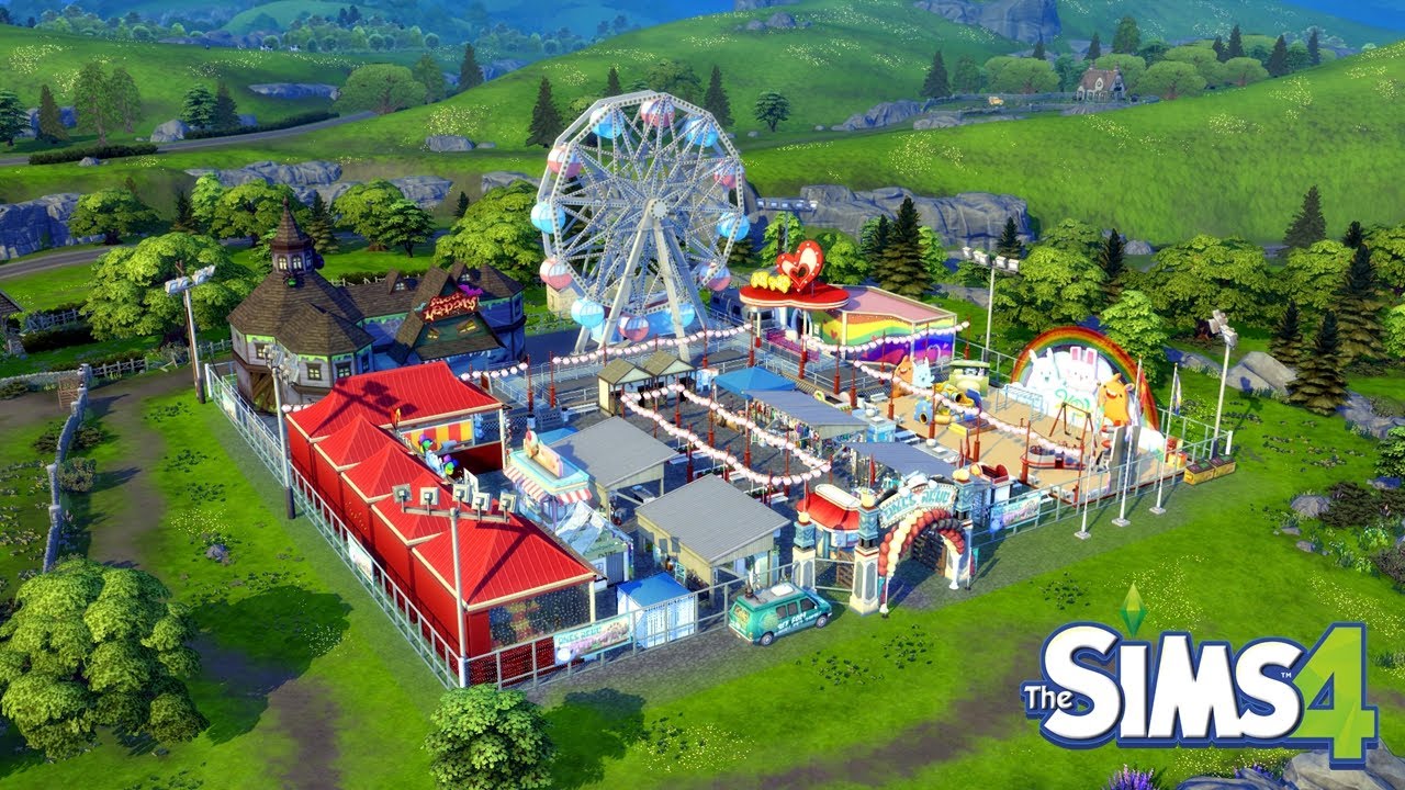 The Sims 4 Stop Motion build | Old New Henford County Fair | NoCC