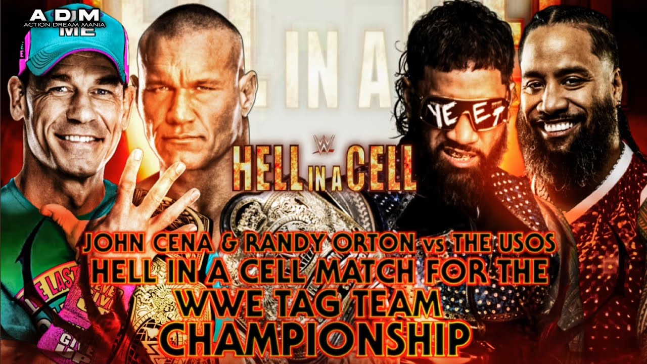 Full Match: Randy Orton + John Cena vs Usos - Tag Team Hell in a Cell Match (PS5)