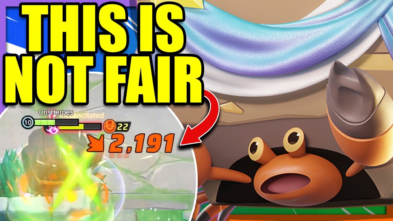 CRITTING with X-SCISSOR CRUSTLE is so UNFAIR | Pokemon Unite