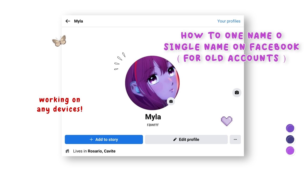 how to one name on facebook old account (new way)