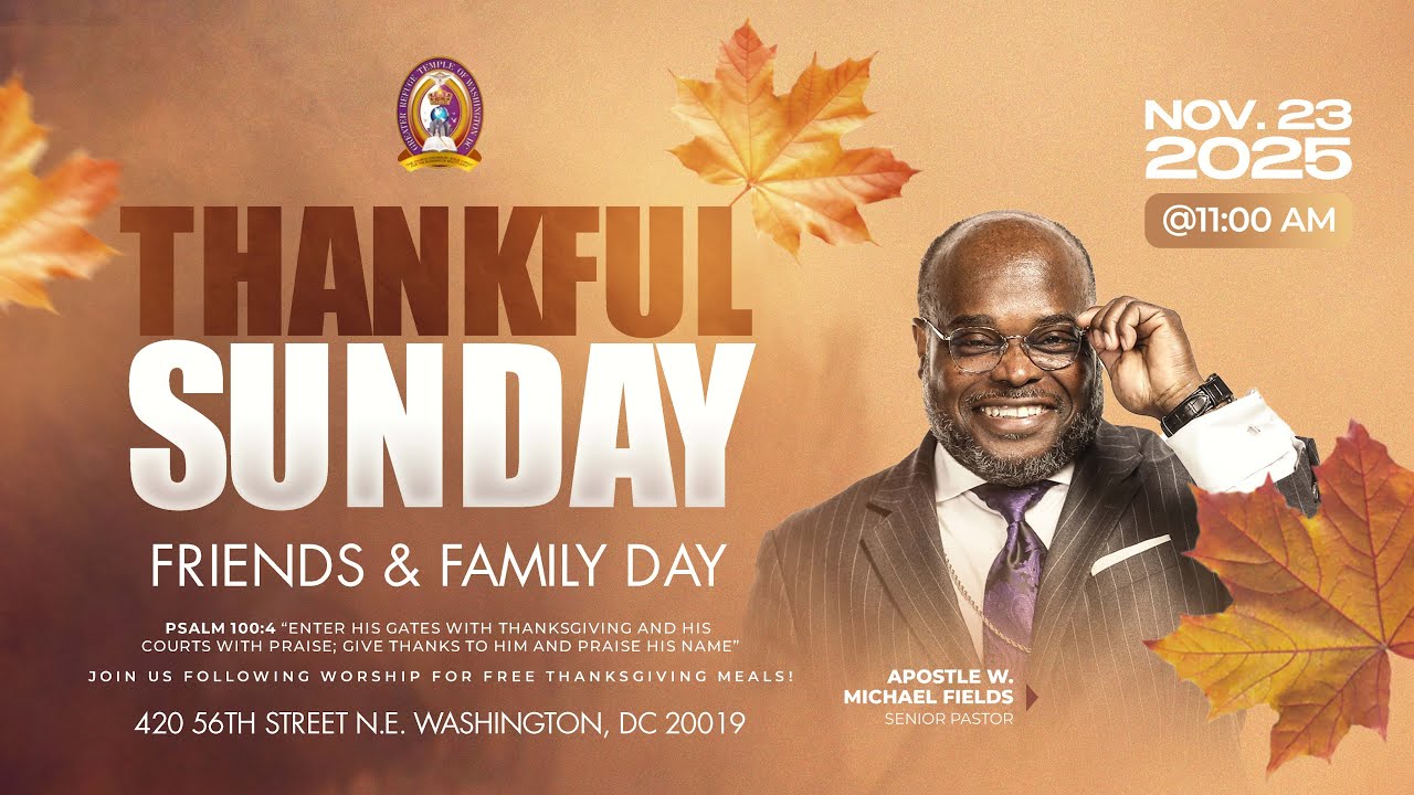 GRTDC Thankful Sunday Friends & Family Day - November 23, 2025