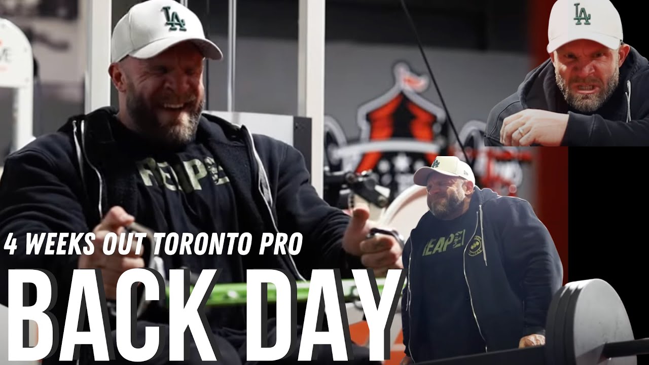 Back & Biceps - 4 Weeks Out Toronto Pro!