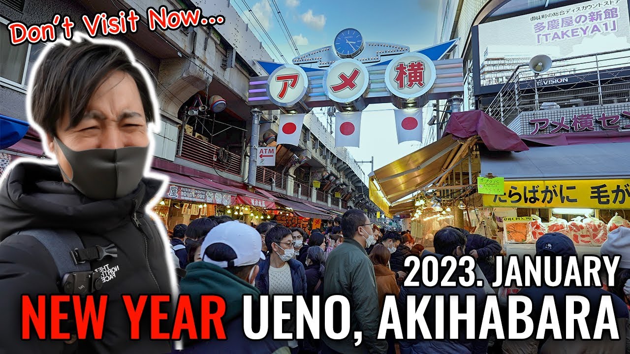 First Time New Year after Pandemic, Crazy Ameyoko and Akihabara, YAKINIKU Restaurant for Solo Ep.381