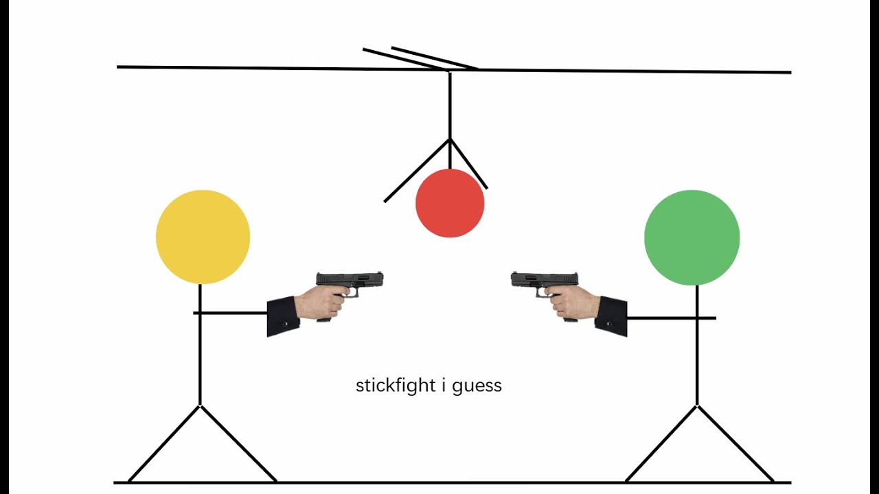 4 idiotic stickmen fight