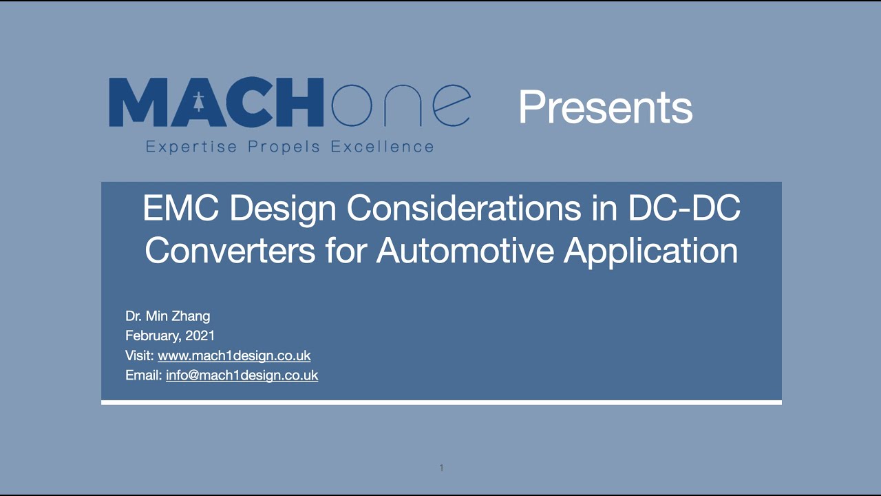 EMC Design Considerations in DC-DC Converters for Automotive Applications