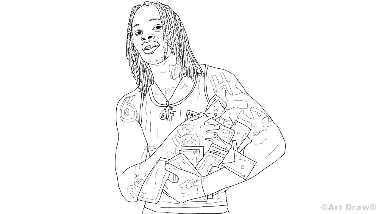How to draw King Von Step by Step
