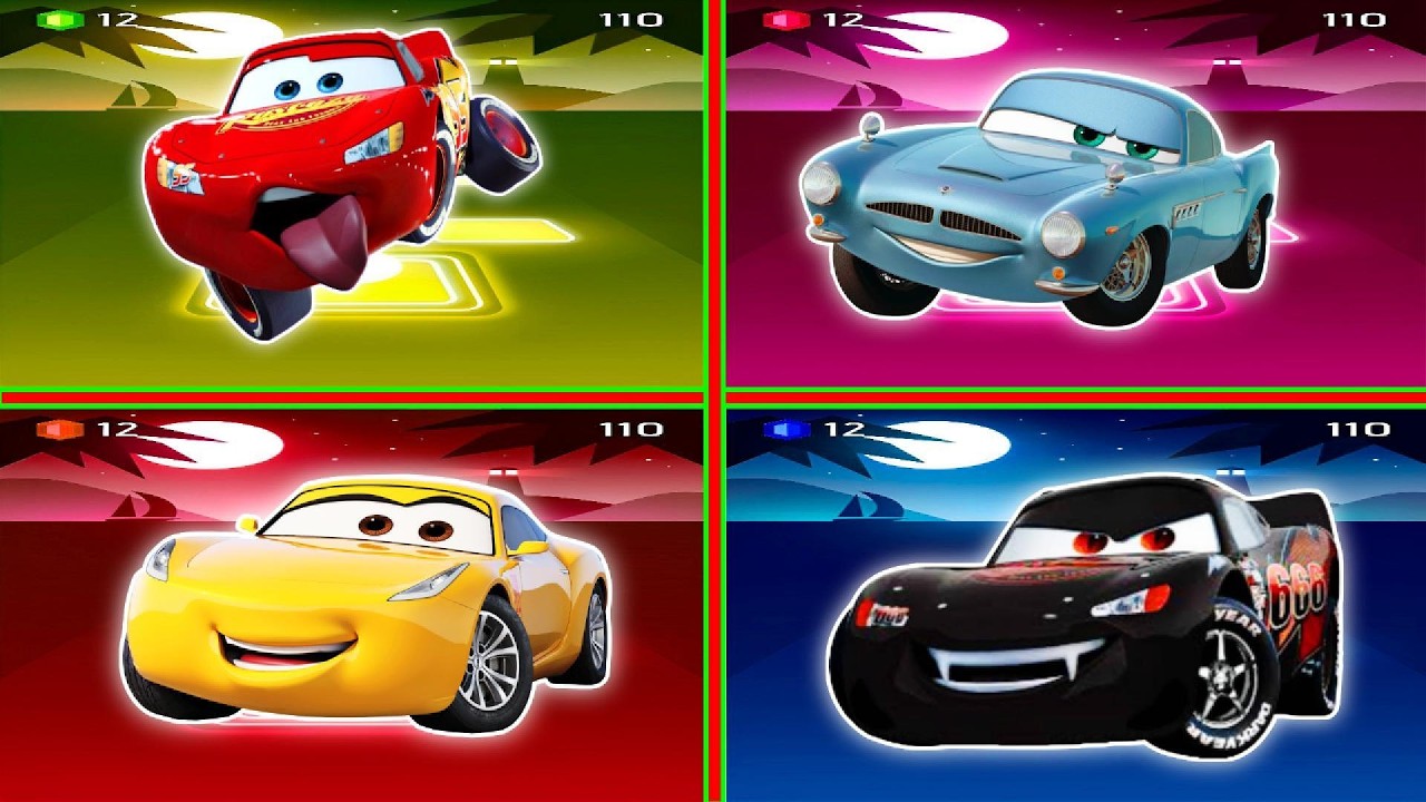 Lighting McQueen eater 🆚 McQueen Cars - Tiles Hop EDM Rush
