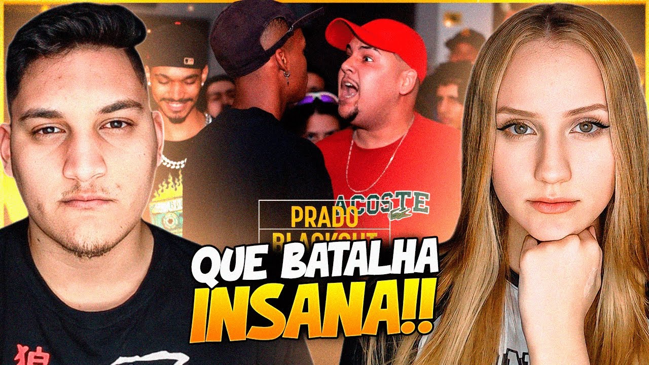 A CASA CAIU!!! | PRADO x BLACKOUT | 2 FASE | 77ª BATALHA DA NORTE - REACT EM CASAL