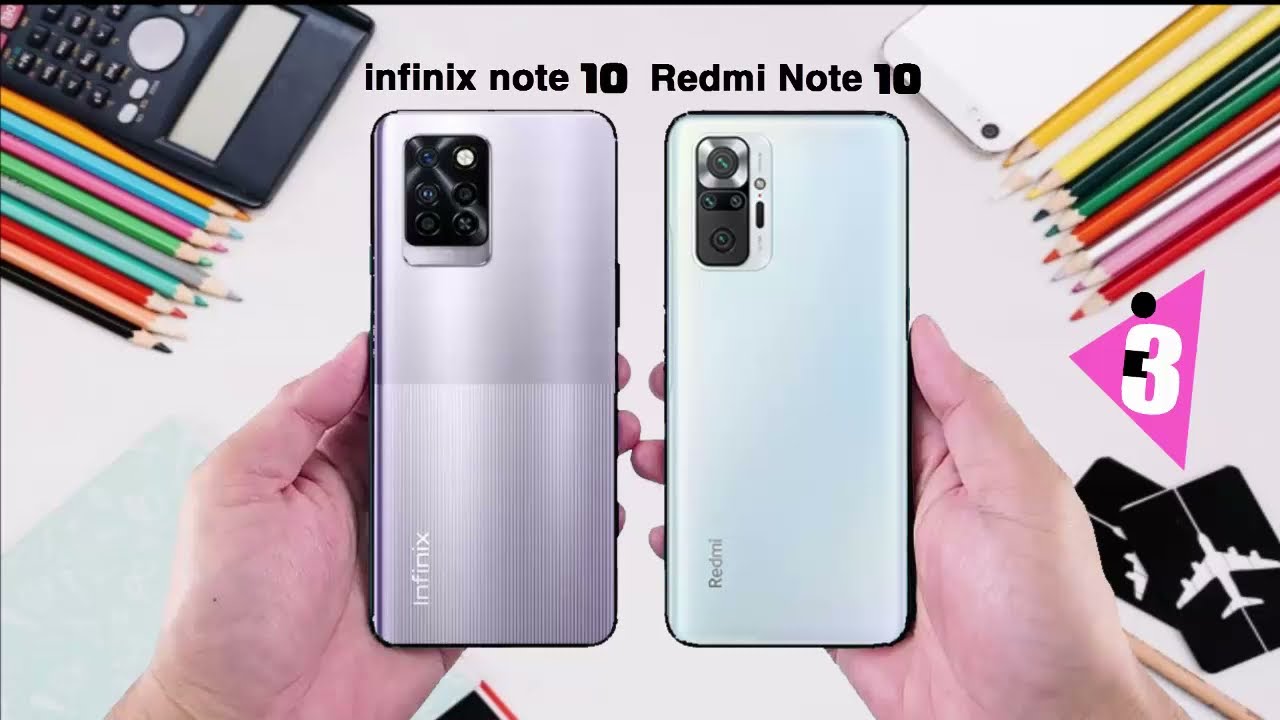 مقارنه بين ريدمي نوت 10 وانفينكس نوت 10  !! redmi note 10 vs infinix note 10