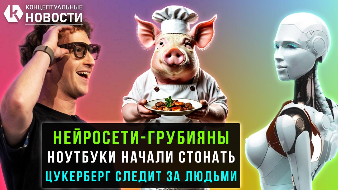 Ноутбуки начали стонать | Нейросети-грубияны | Цукерберг подглядывает за людьми