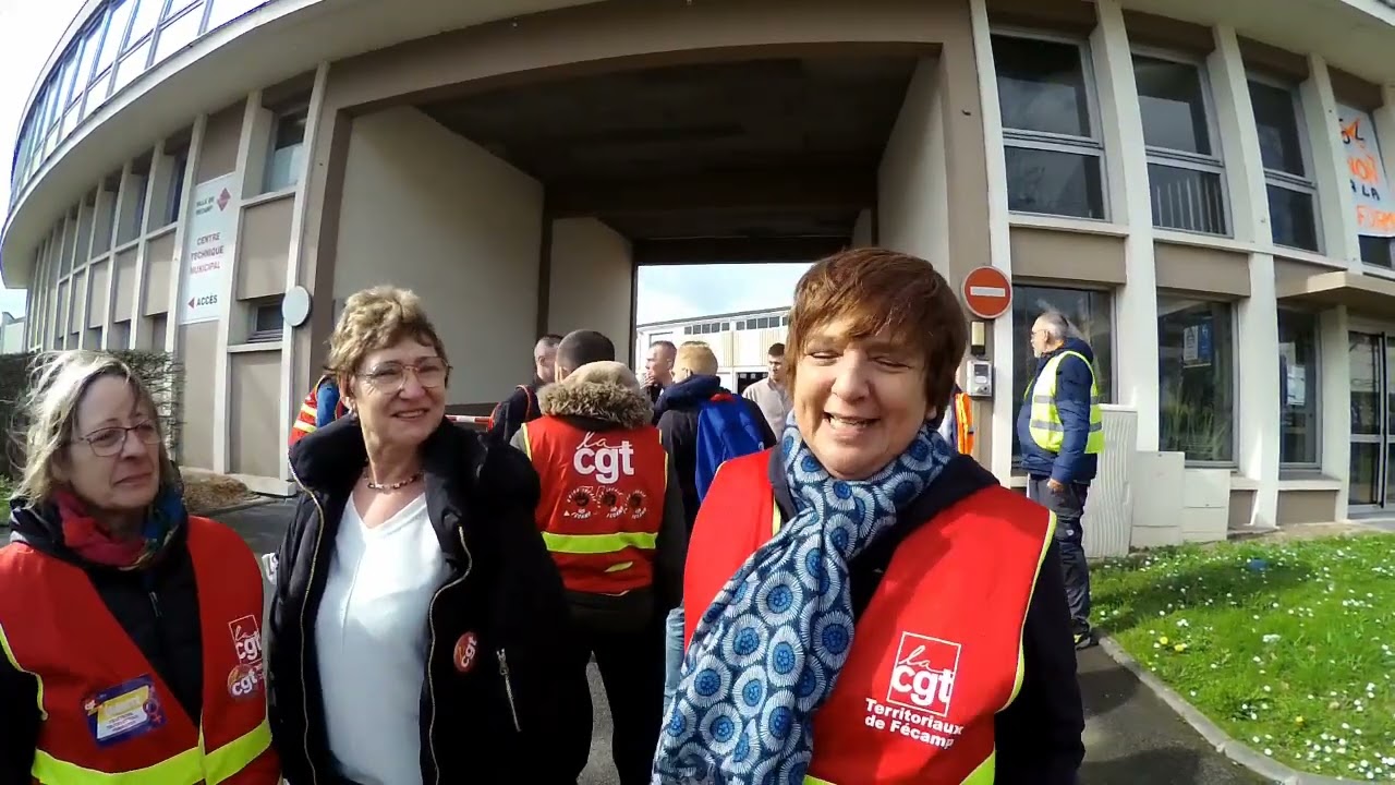 Fécamp 23 mars 2023 les Fécampois mobilisés après le discours d’Emanuel Macron
