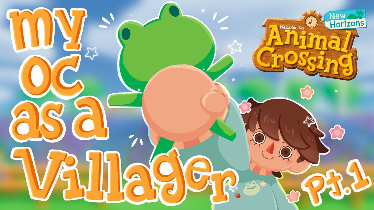 Drawing my OC as an Animal Crossing Villager 🐸 | (ACNH, speedpaint, commentary)