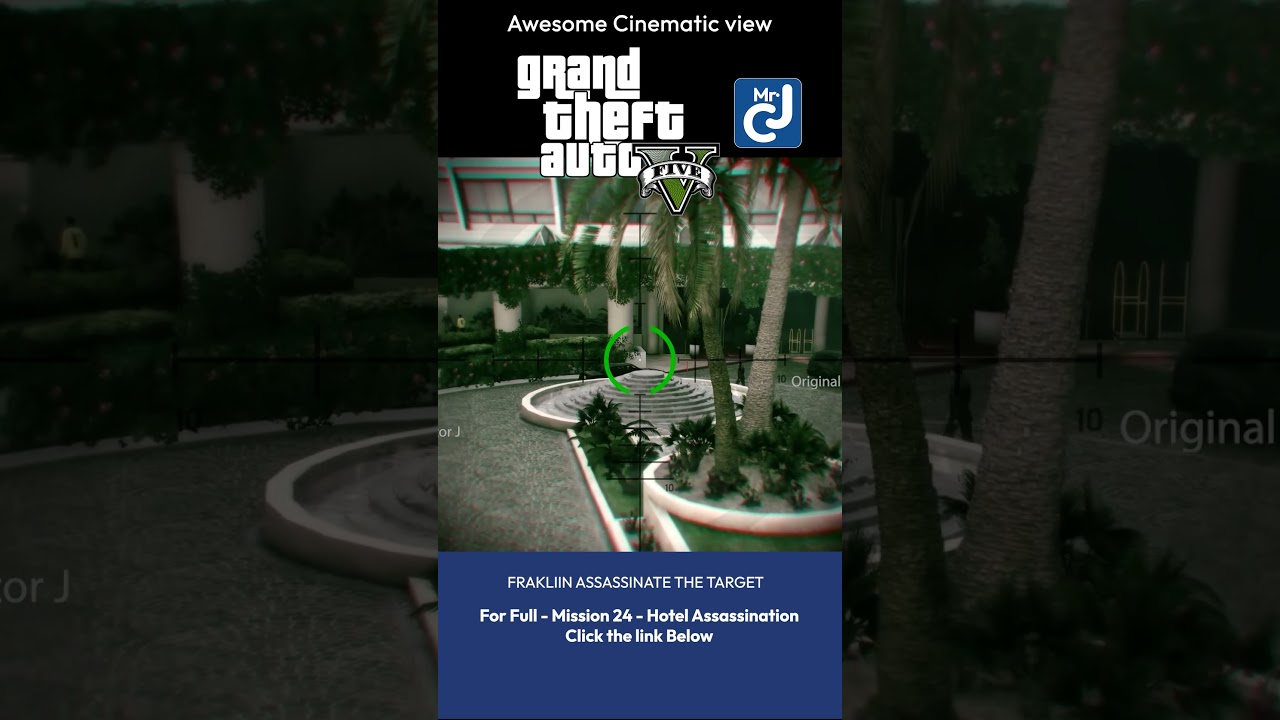 GTA 5 | Franklin assassinate the target in Hotel Assassination Mission #shorts #gta5 #gtav #gta