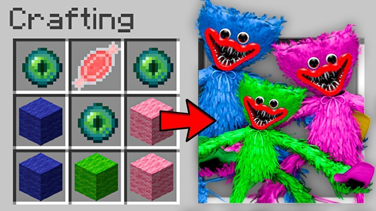 Minecraft, ale MOŻESZ CRAFTOWAĆ RODZINE HUGGY WUGGY z POPPY PLAYTIME!