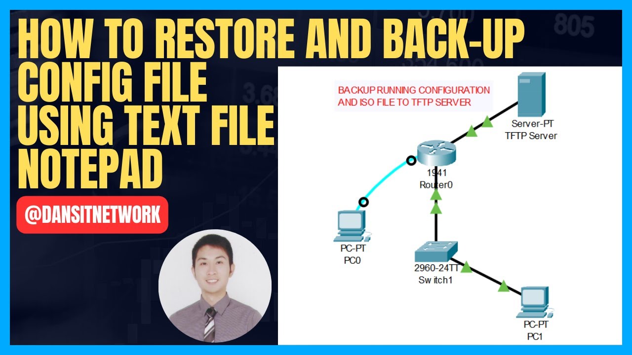 Day 19: How to Restore and Backup Config File using Notepad