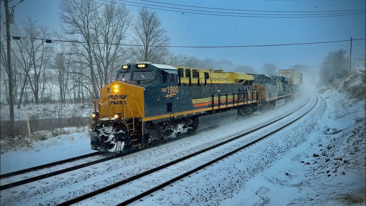 The CSX Sandpatch Grade! Winter 2025! Ft. Reroutes, Perfect Meets, Snowy Scenes & MUCH more!