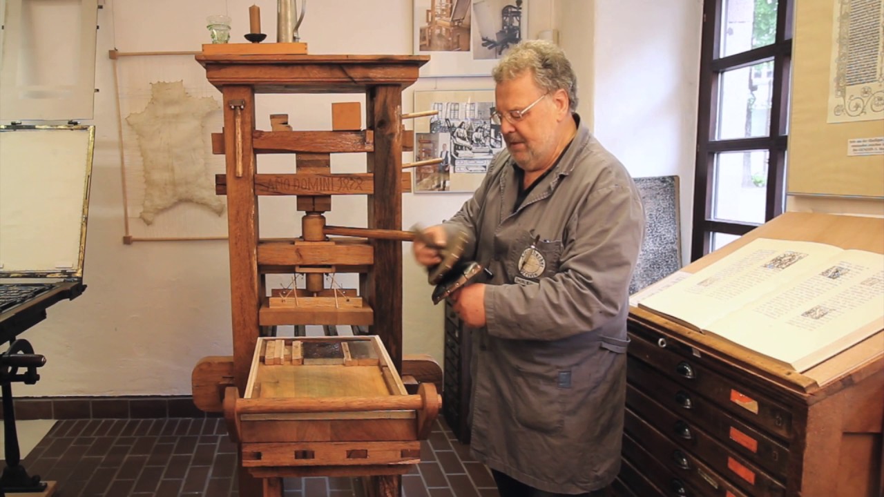 Gutenberg Druckpresse - Alpirsbacher Offizin