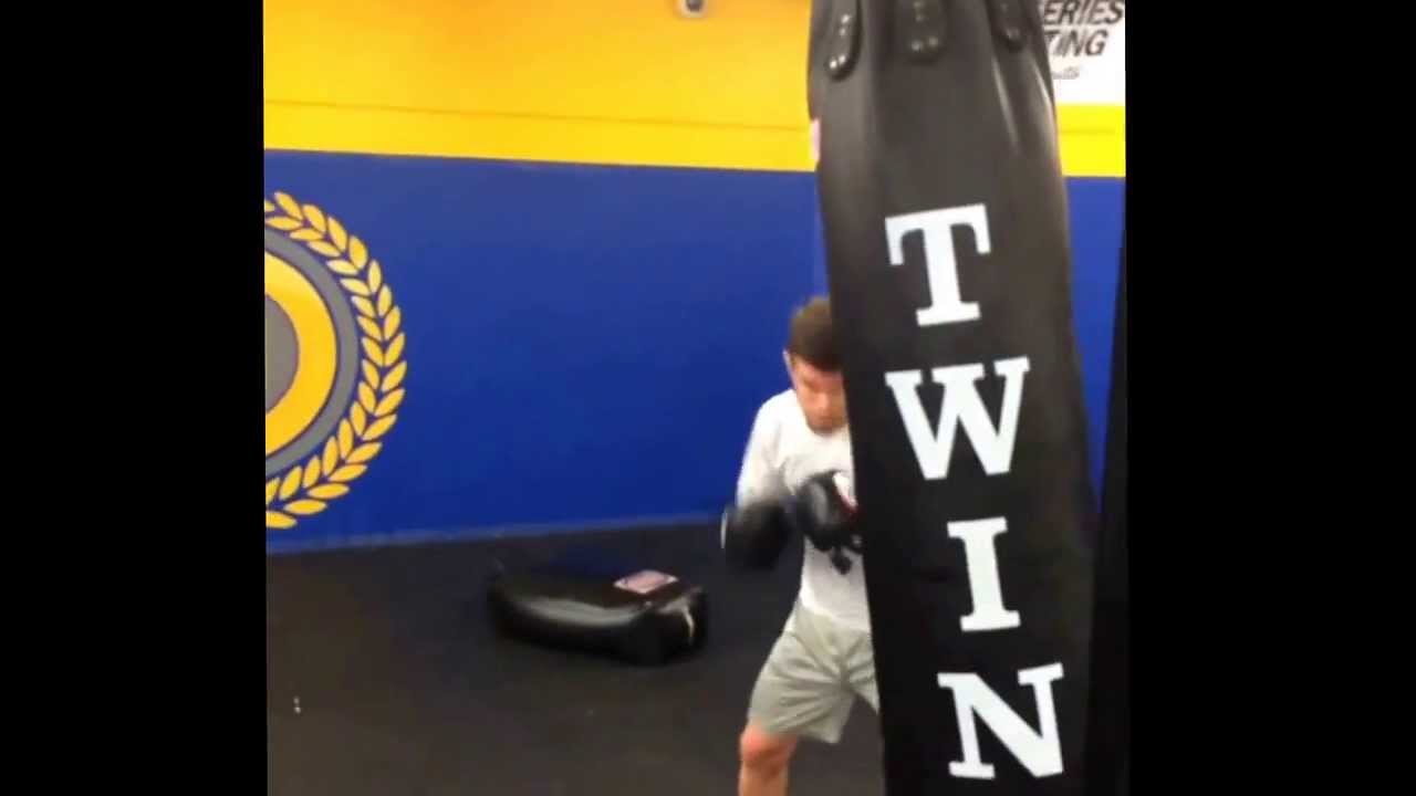 Bag Work at #Roufusport with UFC's Pascal Krauss, Sergio Pettis, Dustin Ortiz & Mike Rhodes