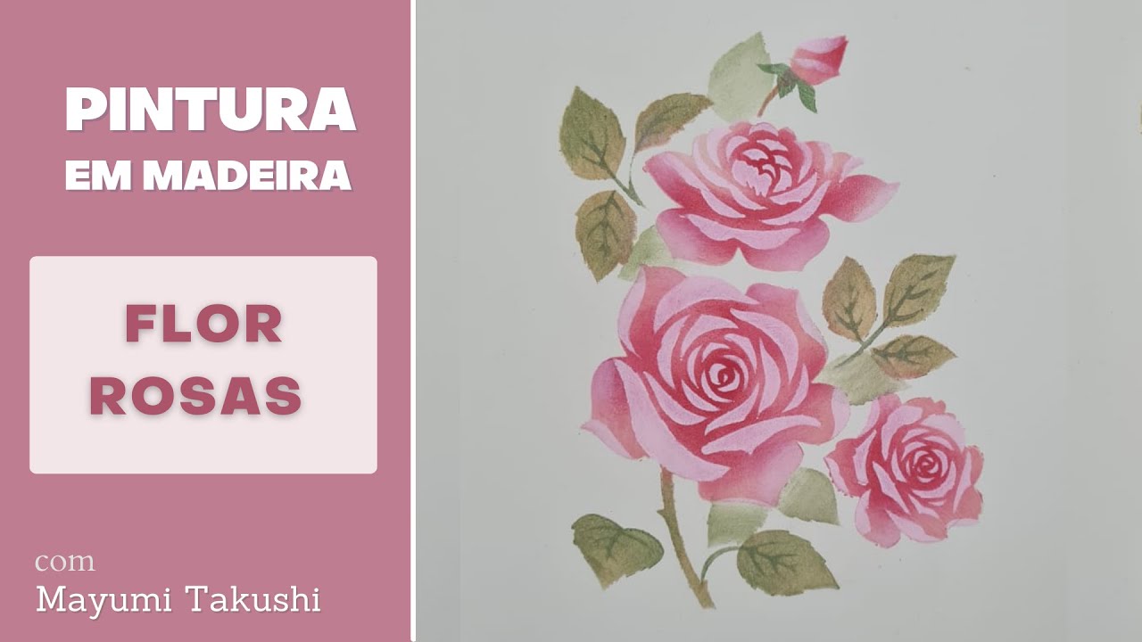 Pintura Floral no MDF com Stencil OPA 2360