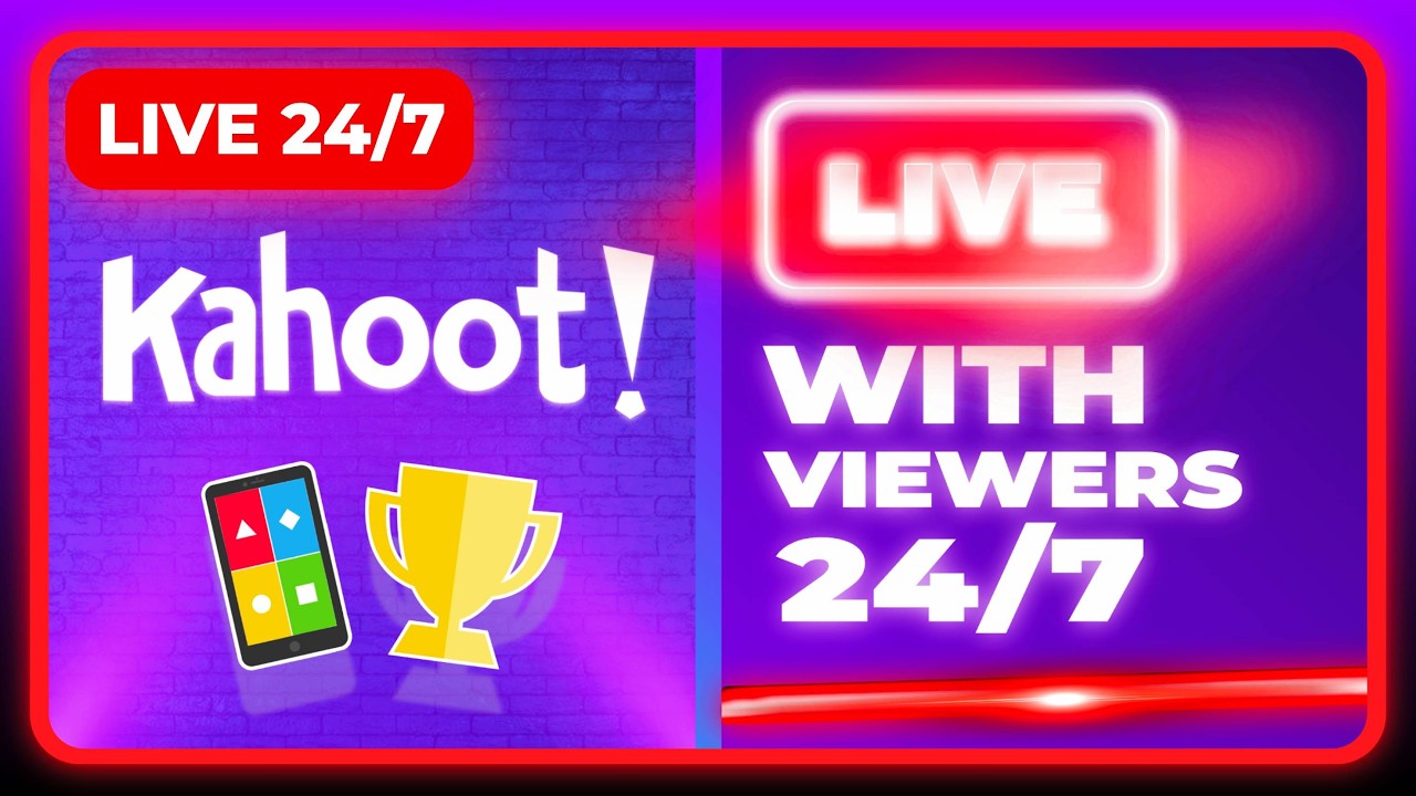 Kahoot Live Stream 24/7 | Viewers Can Join | Compete Against Others | Study Music And More!