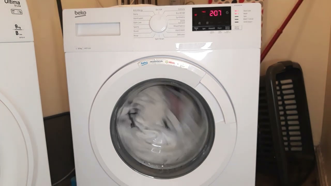 BEKO WTK104121W Washing Machine Cottons 60 Full Cycle