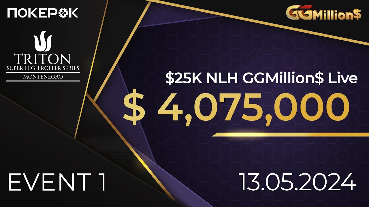 Triton Poker 2024 E#1 |GGMillion$ Live $25K| Игорь Ярошевский, Фил Айви, Патрик Антониус, Сэт Дэвис