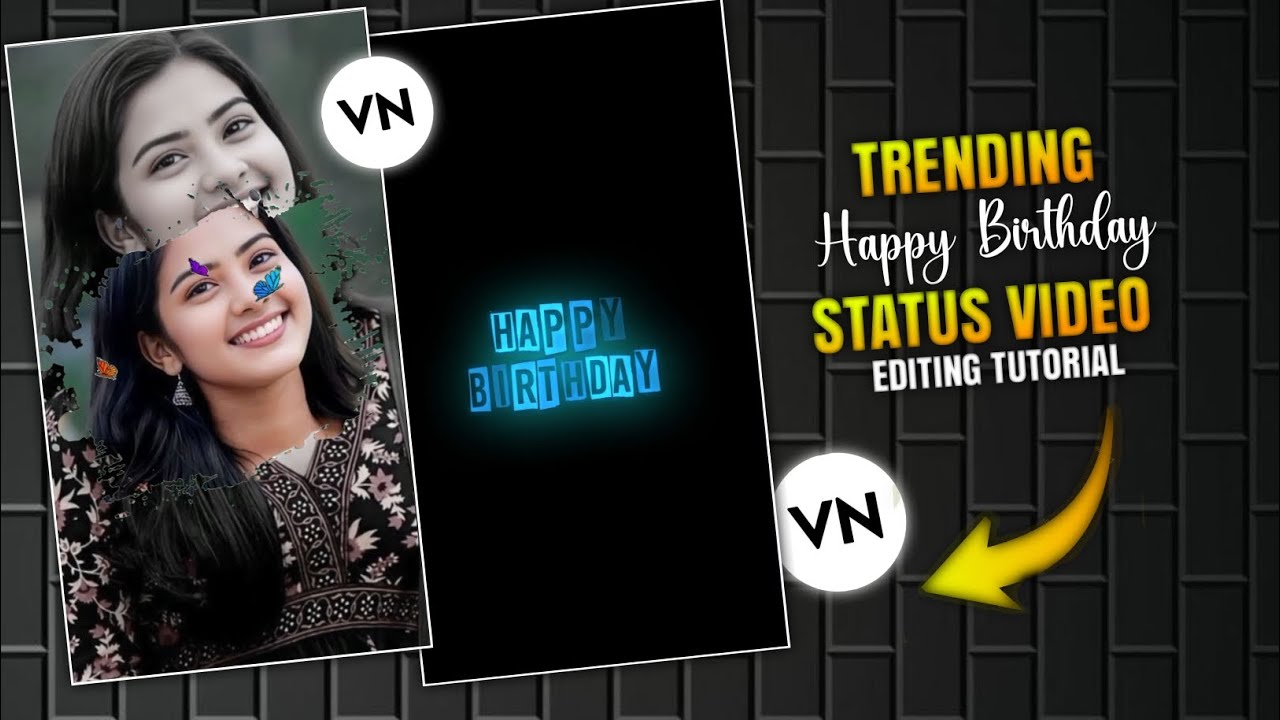 Instagram Trending Happy Birthday Status Video Editing Tutorial || New Tutorial || #edit #birthday 